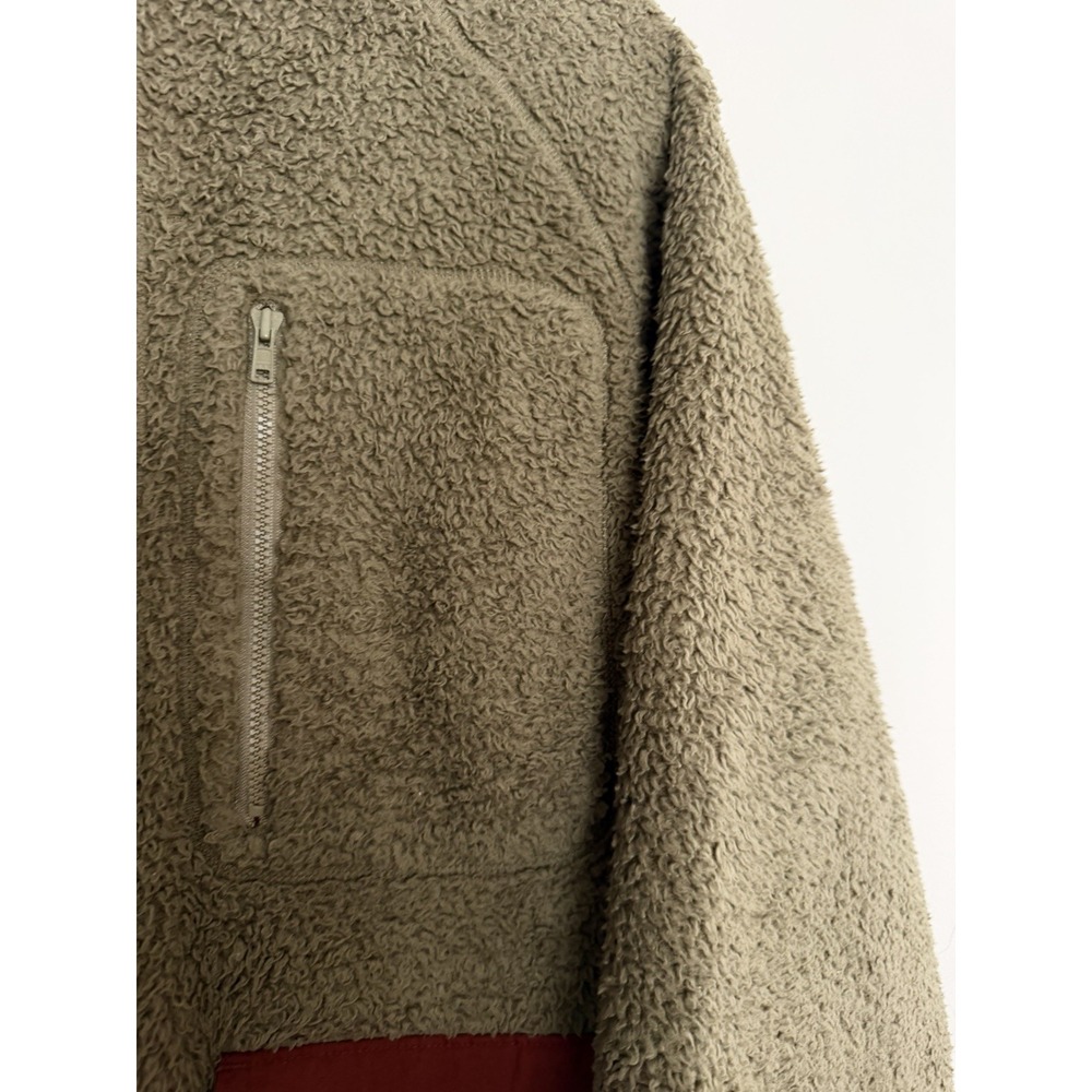 Outerknown Jacket Skyline Sherpa Military Olive Men's Size Small - Picture 8 of 11
